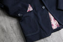 70's contrast stitch stripe tailored jacket