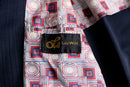70's contrast stitch stripe tailored jacket