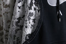 "Re:make" lace docking hoodie