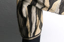 “TUNDRA” wave geometric 3D design knit