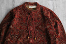 wine red ornamental Gobelin Jacket