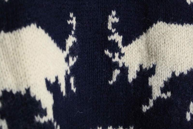 "woolrich" nordic pattern wool knit