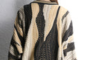 “TUNDRA” wave geometric 3D design knit