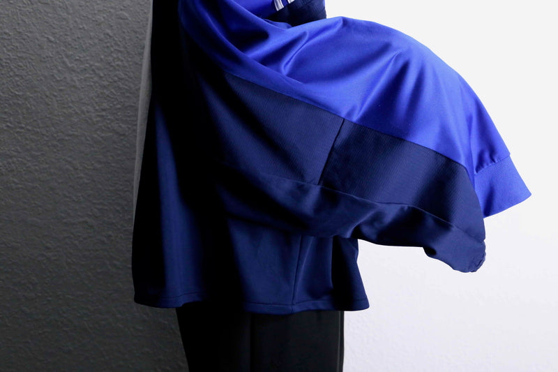 "Re:make" track×sweat docking dolman big hoodie