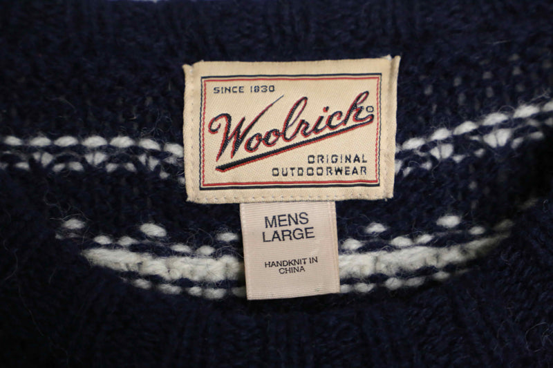 "woolrich" nordic pattern wool knit