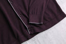 bordeaux stripetip knit polo