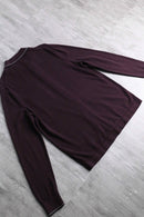 bordeaux stripetip knit polo