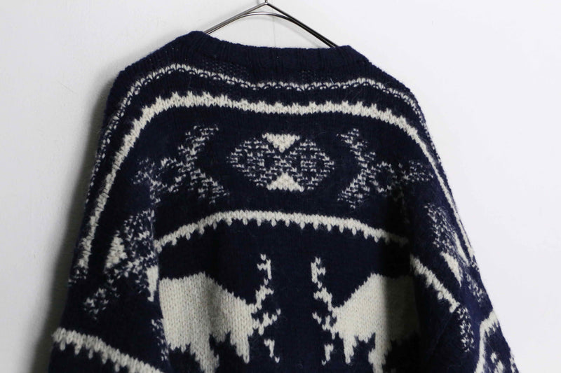 "woolrich" nordic pattern wool knit