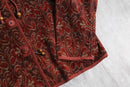 wine red ornamental Gobelin Jacket