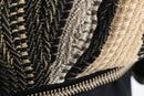 “TUNDRA” wave geometric 3D design knit
