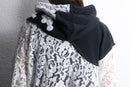 "Re:make" lace docking hoodie