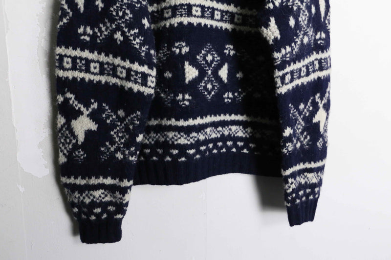 "woolrich" nordic pattern wool knit