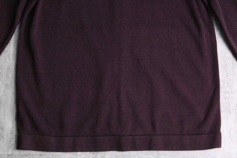 bordeaux stripetip knit polo