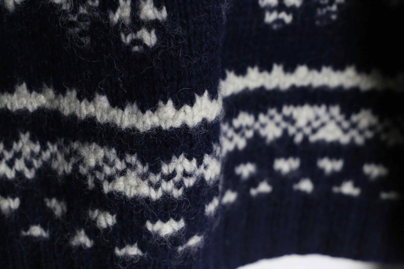 "woolrich" nordic pattern wool knit