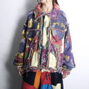 "Re:make" rug zip tracker jacket