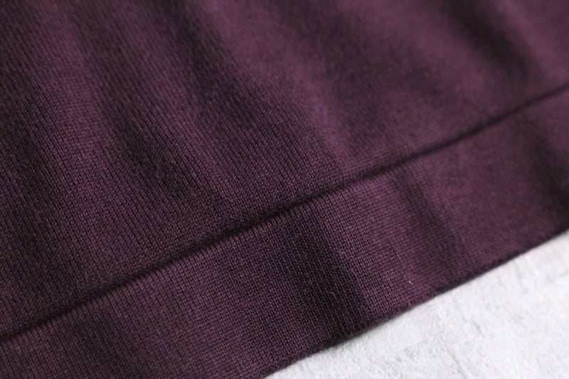 bordeaux stripetip knit polo