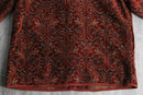 wine red ornamental Gobelin Jacket