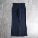 70's dark navy semi flare slacks