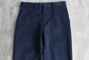 70's dark navy semi flare slacks
