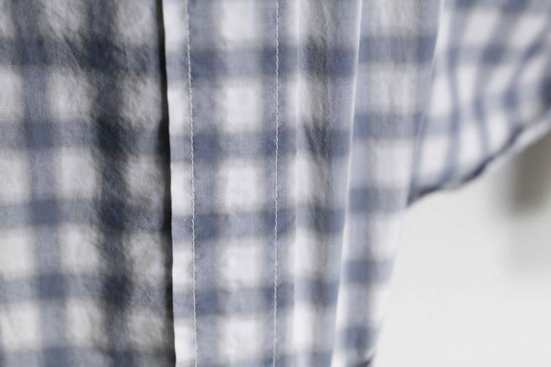 “Zegna Sport” gray shadow check cotton shirt