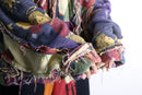 "Re:make" rug zip tracker jacket