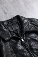 ”DOCKERS” black sheep skin leather jacket