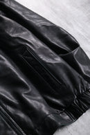 ”DOCKERS” black sheep skin leather jacket