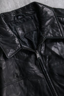 ”DOCKERS” black sheep skin leather jacket