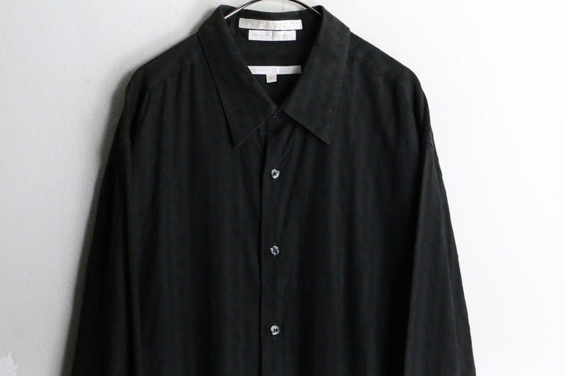 "PERRY ELLIS" black paisley dress shirt