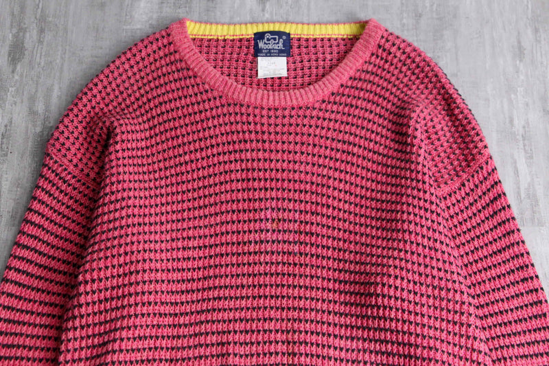 "Wool rich" birdseye design linen cotton knit