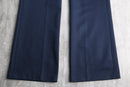 70's dark navy semi flare slacks