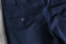 70's dark navy semi flare slacks