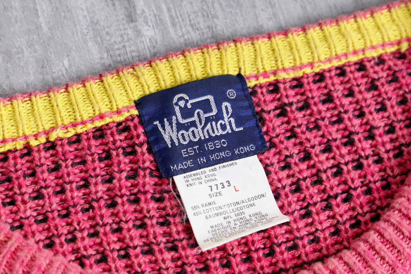 "Wool rich" birdseye design linen cotton knit