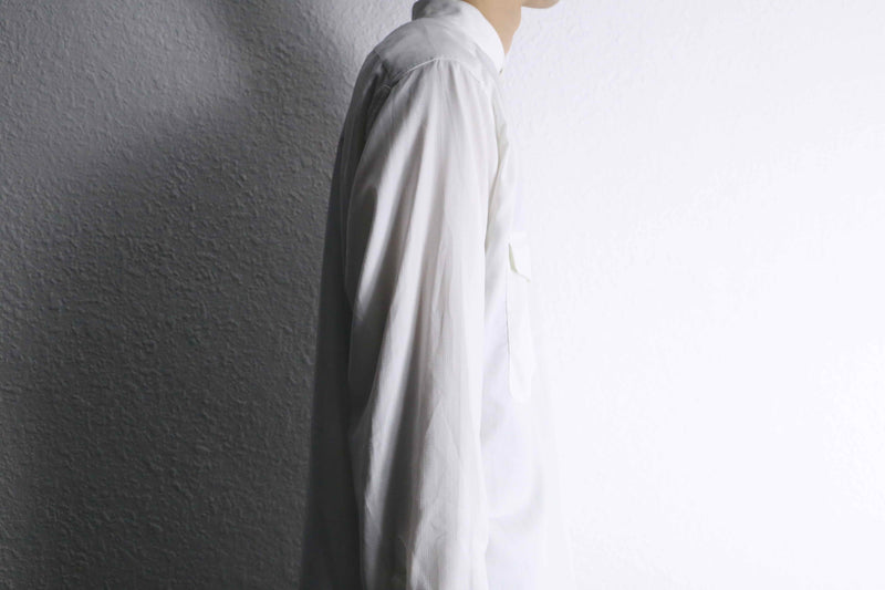 ”pierre cardin” white imperial collar stripe shirts