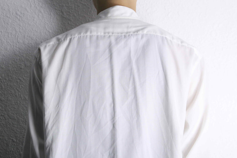 ”pierre cardin” white imperial collar stripe shirts