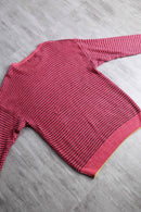 "Wool rich" birdseye design linen cotton knit