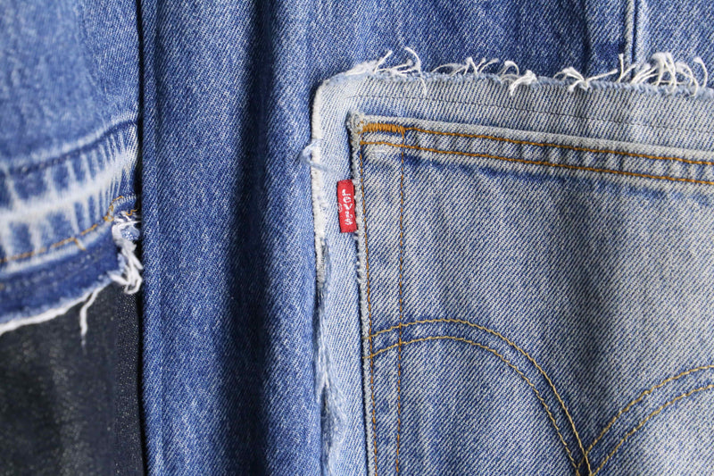 "Re:make" patchwork denim china jacket