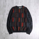 1990's BACH RACH rectangle design knit