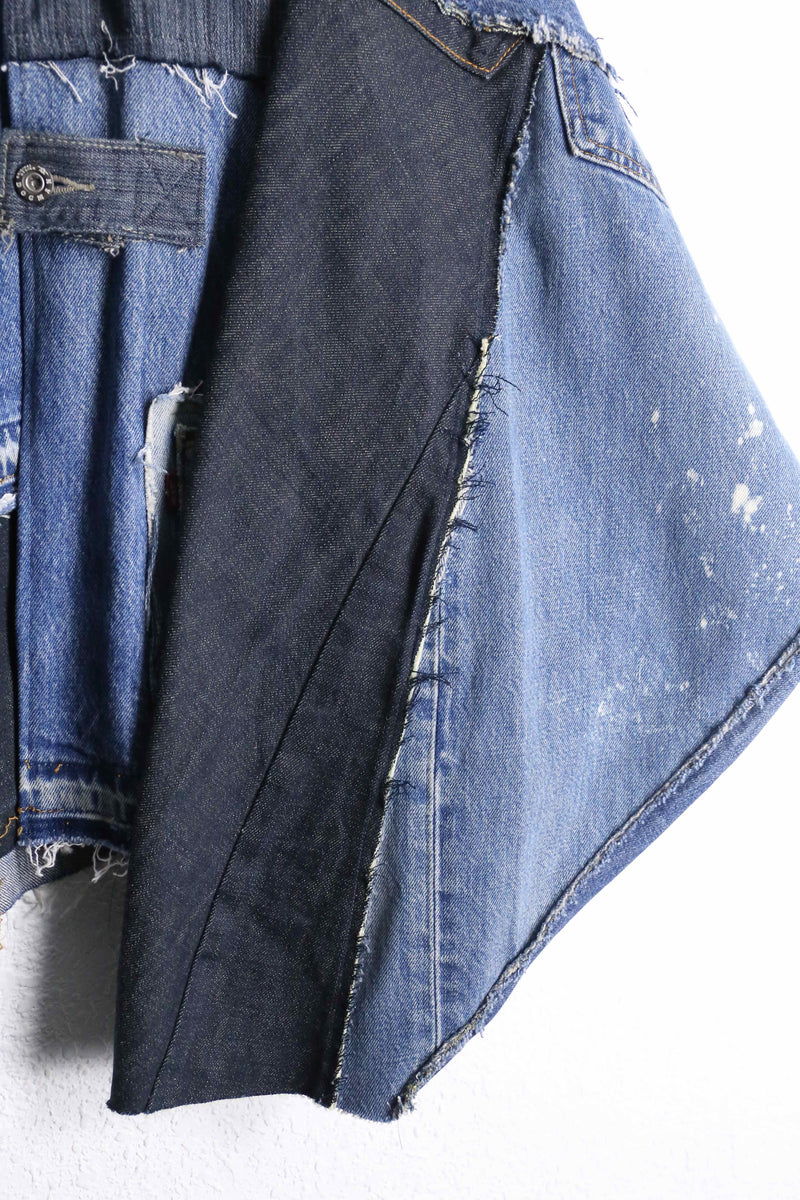 "Re:make" patchwork denim china jacket