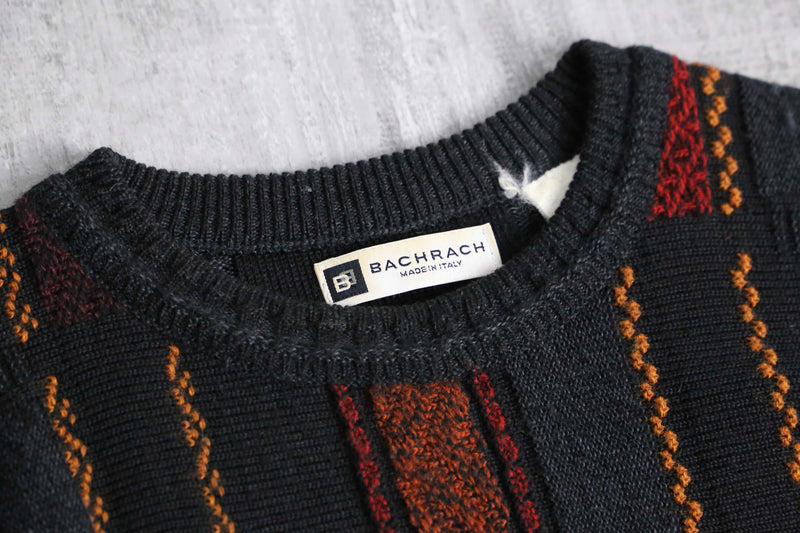 1990's BACH RACH rectangle design knit