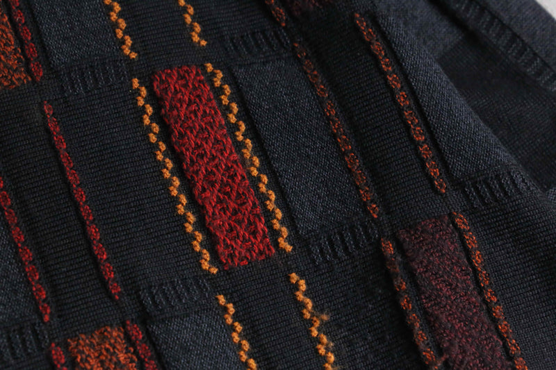 1990's BACH RACH rectangle design knit
