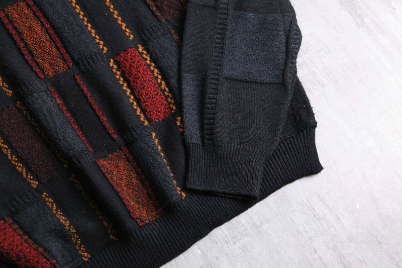 1990's BACH RACH rectangle design knit