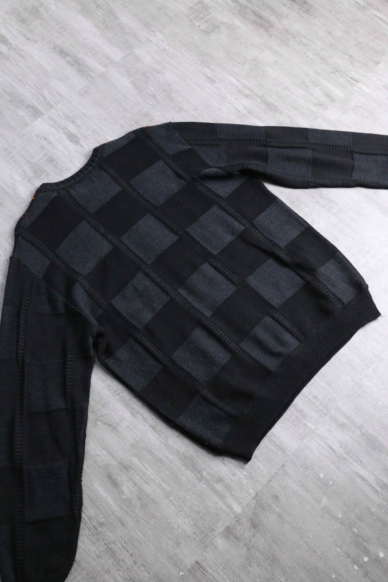 1990's BACH RACH rectangle design knit