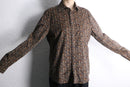 total flower pattern corduroy shirt
