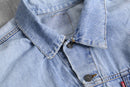 ”Levi’s” fade indigo oversized denim tracker jacket