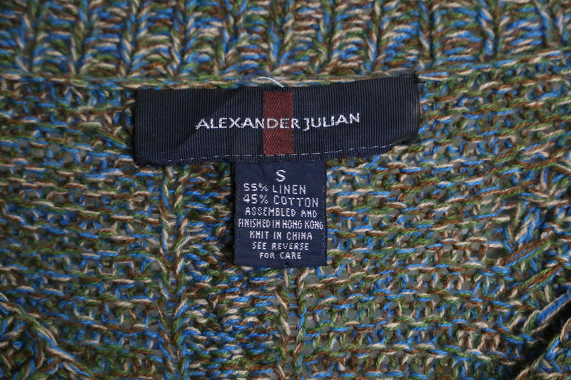 "Alexander julian" glay color switching design knit