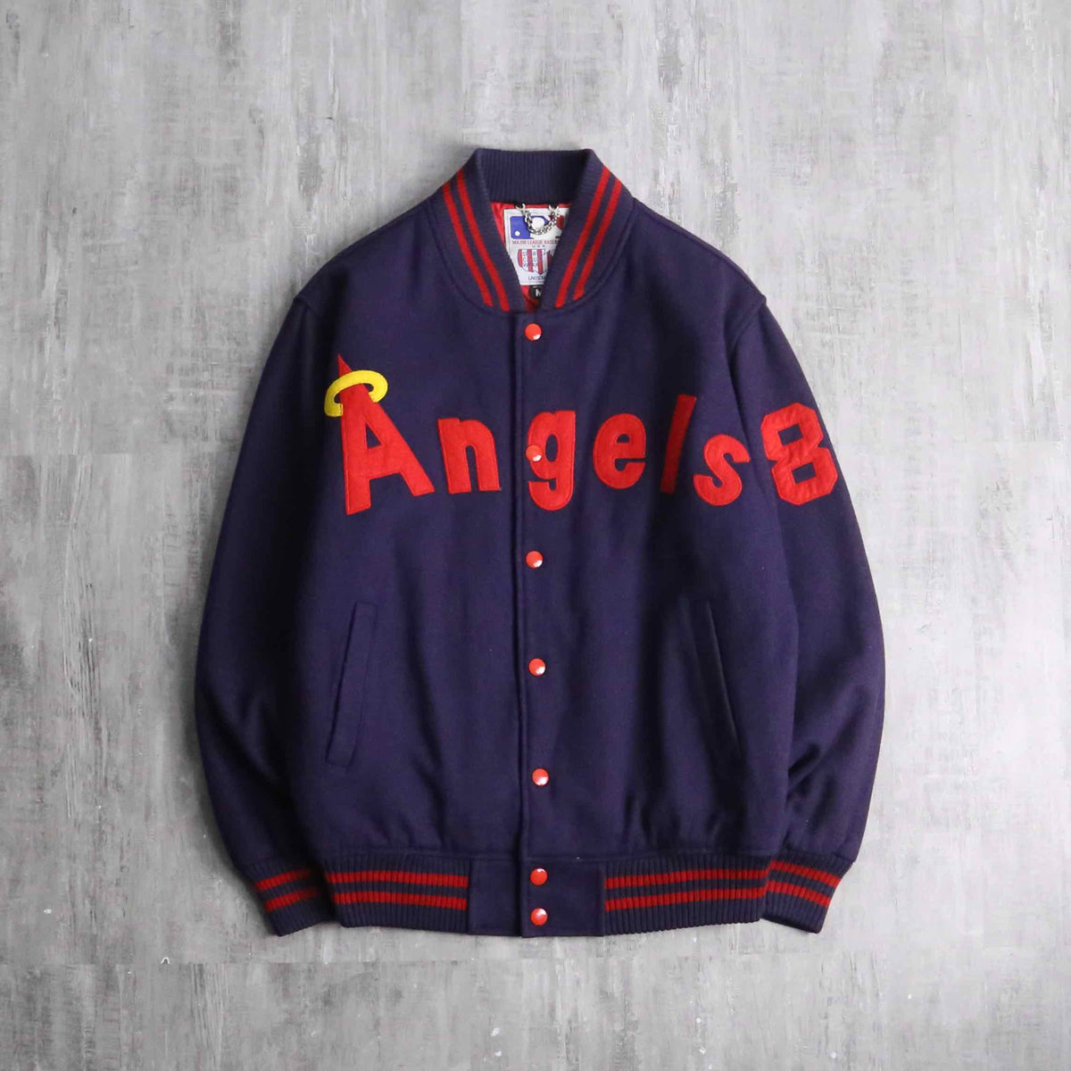 MLB ANGELSエンジェルス フルジップジャケットジャンパー Los Angeles Angels フルジップジャケット 赤/白 Los Angeles Angels