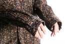 total flower pattern corduroy shirt