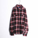 00's ombre check flannel shirt