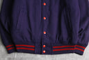 “MLB” dark purple varsity jacket : Angels